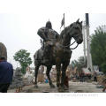 Пейзаж большой размер Римской Solider верхом лошади статуя для парка